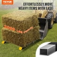 thumbnail image 2 of VEVOR Pallet Forks, 2000 lbs Clamp on Pallet Forks, 43" Total Length Tractor Bucket Forks with Adjustable Stabilizer bar, Heavy Duty Pallet Forks for Tractor Attachments, Skid Steer, Loader Bucket, 2 of 9