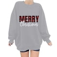 thumbnail image 5 of Christmas Baggy Sweatshirts for Women Xmas Printed Dropped Long Sleeve Fashion Graphic Holiday Pullover Tops (XL, Gray #A), 5 of 5