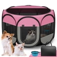 thumbnail image 3 of Corral para Perros para Descanso en Interiores, Corral Pequeño para Mascotas, Tienda para Gatos y Cachorros de hasta 10 Lb, Corral de Viaje de 29 Pulgadas Transpirable para Mascotas, 3 of 9