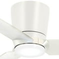 thumbnail image 2 of Ceiling Fan With Light Kit 8.75 Inches Tall By 48 Inches Wide-Flat White Finish-White Blade Color Minka Aire Fans F671l-Whf, 2 of 3