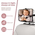 thumbnail image 2 of Baby Car Mirror with Premium Matte Finish for Rear Facing Infant with Wide Crystal Clear View, Shatterproof, Safety and stable, Crash Tested and Certified, 2 of 7