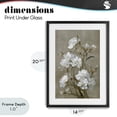 thumbnail image 4 of Stupell Industries Traditional Aged White Botanical Study Black Framed Print Under Glass, 14 x 20, by Petals Prints Design, 4 of 8