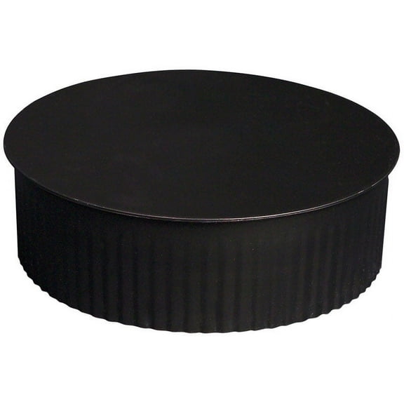 Imperial BM0149 Black 24 ga. Steel Stove Pipe Cap 4 Dia. in.