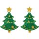 thumbnail image 1 of Pendientes de Navidad para mujeres - pendientes colgantes para niñas navideñas, joyas de regalo navideño pendientes colgantes de acrílico, 1 of 5