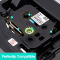 thumbnail image 4 of Compatible con Brother TZe-241 Cinta de etiquetas laminada tze241 tze641 18 mm Cinta negra sobre blanca tze-141 tz-241 Impresora de etiquetas TZ-241, 4 of 5