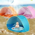 thumbnail image 2 of Kids Tent  Portable Infant UV Protection Baby Beach Tent Waterproof Shade Pool Sun Shelter  Sun Shade for Baby  Pop Up Baby Beach Tent with Pool  Baby Tent for Outdoor  Indoor(Free Set To, 2 of 8