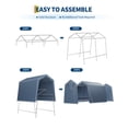 thumbnail image 3 of Outdoor Portable Storage Shelter Shed,Heavy Duty Waterproof Tarp,Motorcycle Garage with Roll-up Zipper Door,Storage Tent for Motorcycle, 3 of 8
