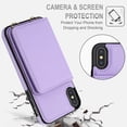 thumbnail image 3 of For iPhone XS/X Phone Case Wallet Card Holder,RFID Blocking PU Leather Back Magnetic Flip Kickstand Folio Case Wrist Lanyard & Crossbody Strap Protective Women Girls Cover,Violet, 3 of 8