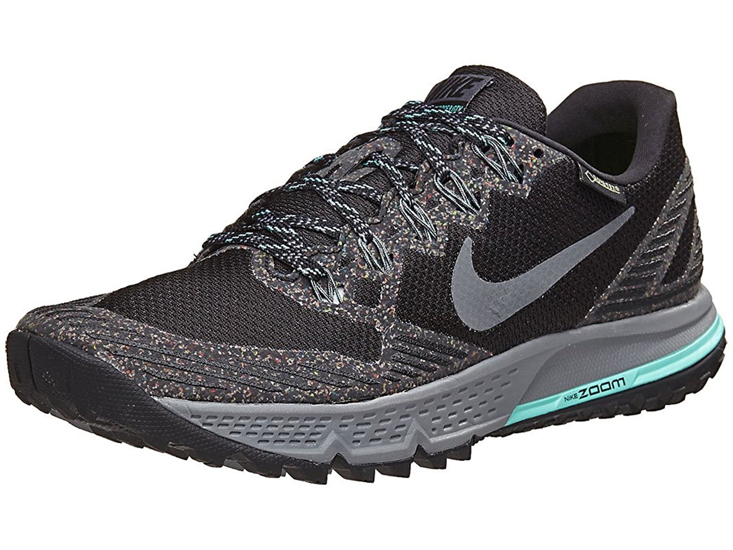 Nike Women's Air Zoom Wildhorse 3 GTX Trail Runners Black Grey Size 8 -