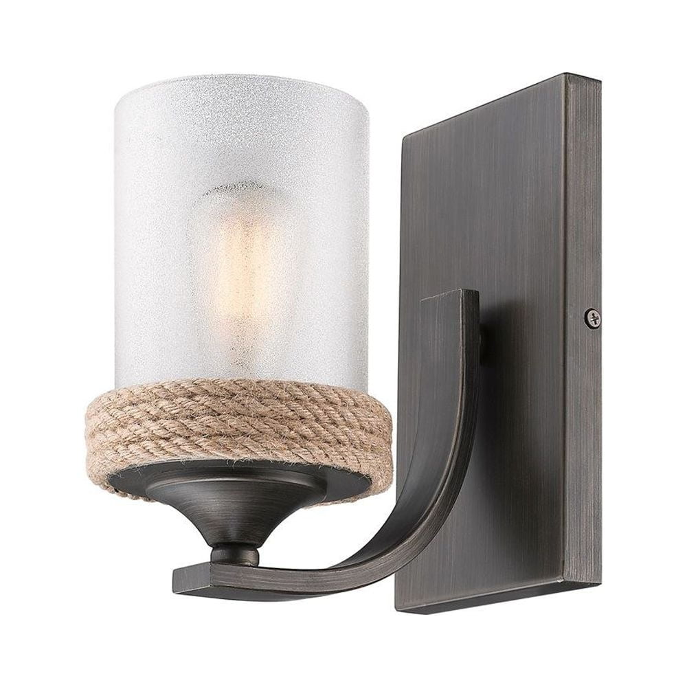 1 Light Bathroom Light Fixture in Sturdy Style 8.63 inches High By 4.88 inches Wide Bailey Street Home 170-Bel-2862327