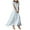 Light Blue, variant on vigerkar Women's Casual V Neck Maxi Dress with Short Sleeve Sexy Elegant Floral Dress Light Blue, M