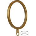 thumbnail image 2 of Meriville 28 pcs Gold 2-Inch Inner Diameter Metal Flat Curtain Rings with Eyelets, 2 of 2