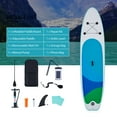 thumbnail image 2 of Preenex Inflatable Paddle Board for Adults 10'6" Hybrid SUP Board Set w Air Pump, Green, 2 of 10