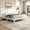 White, variant on Noble House Hazel Queen Size Pine Wood Platform Bed Frame with Legs and Headboard, Mid-Century Modern Design, White