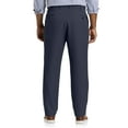 thumbnail image 2 of Oak Hill by DXL Men's Big and Tall Waist-Relaxer Pleated Microfiber Pants- New & Improved Fit, Navy, 46W X 34L, 2 of 8
