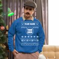 thumbnail image 5 of Ugly Christmas Sweater, Xmas Holiday Mens Womens, Funny Santa Sweatshirt, Custom Baseball Team Ugly Christmas Sweater, 5 of 5
