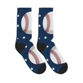 thumbnail image 4 of Unisex America Baseball Novelty Ankle Socks Colorful ComfortSoft Lightweight Sports Athletic Socks, 4 of 7