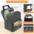 thumbnail image 5 of OPUX Insulated Lunch Box for Kids and Adults, Soft Lunch Bag, Charcoal, 5 of 7