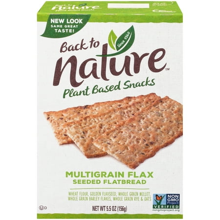 Back To Nature Multigrain Flax Seeded Flatbread Crackers, 5.5 Oz