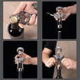 thumbnail image 2 of Portátil de mano multifuncional abridor de botellas abridor de vino sacacorchos fácil de abrir, 2 of 9