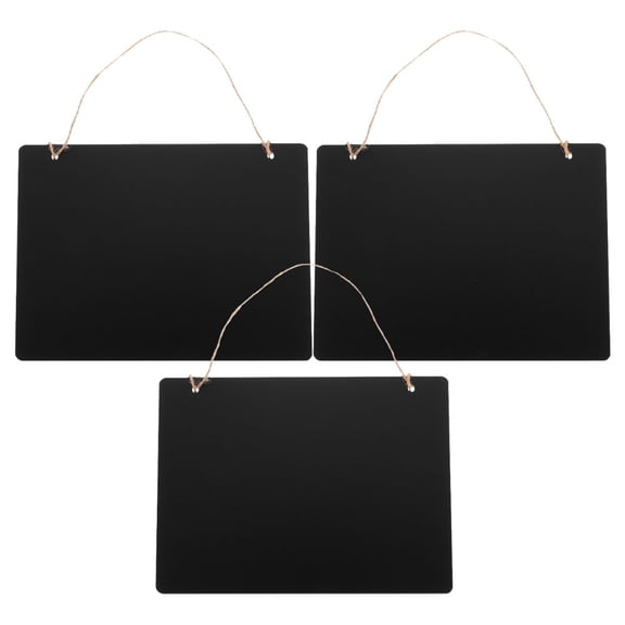 Niceauty Reversible Chalkboard Sign Wooden Easy Erase Home Decor 3Pcs