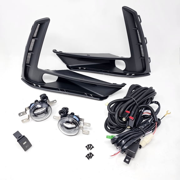 For 2023-2025 Honda CR-V CRV 6th Gen Clear LED Fog Lights with Bezel Switch Wire