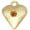 Yellow, variant on Delight Jewelry Gold-tone Large January - Maroon Crystal Heart - Large Goldtone Crystal Initial - A - Charm Necklace, 17.5" 2"