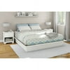 South Shore Basics Platform Bed with Molding, Multiple Sizes and Finishes