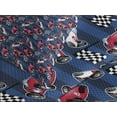 thumbnail image 4 of Ambesonne Cars Quilted Bedspread Set 2 Pcs, Racing Automobile Sports, Twin Size, Navy Blue Red Black, 4 of 5