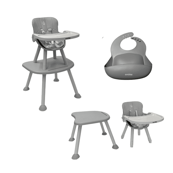 Amulay Silla Alta Periquera NUBA 7 En 1 - Gris