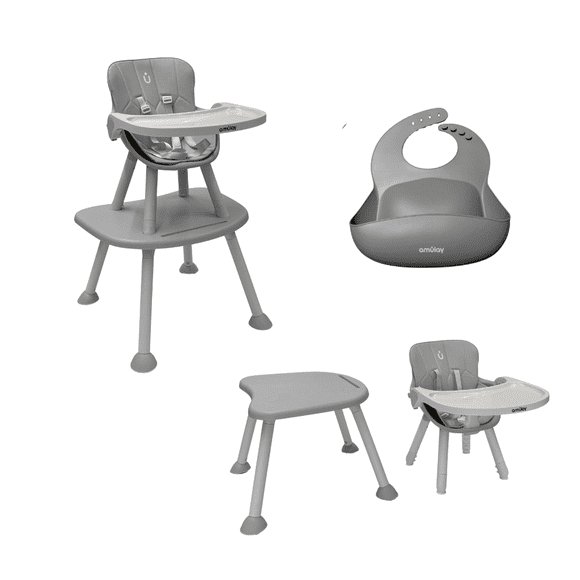 Amulay Silla Alta Periquera NUBA 7 En 1 - Gris