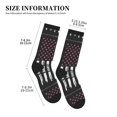 thumbnail image 2 of Crew Socks for Women Men, Ribbon Breast Cancer Awareness  Moisture Running Athletic Football Striped Socks Cushion Tube Socks, 2 of 7
