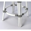 thumbnail image 4 of Butler Specialty Company Tobias Rattan Round 24" Counter Stool - White And Black, 4 of 7