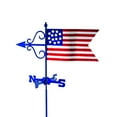 thumbnail image 2 of Good Directions Americana Flag Garden Weathervane with Garden Pole by  836g, 2 of 3