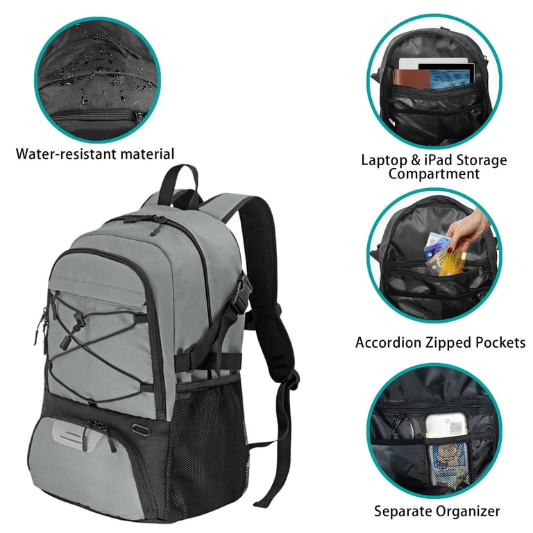 backpack with separate laptop compartment 32L Sports Backpack with Separate Ball & Shoe Compartment, Laptop Backpack