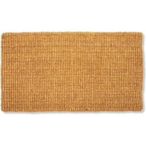 Plain Coco Coir Door Mat - 17" x 30" Bare Natural Doormat for Outdoor Entrance, Suitable for Inside and Outside Use