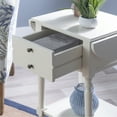 thumbnail image 6 of Powell Shiloh Single Drawer Indoor End Table with Shelf and Dropleaf, 24" Tall, White, 6 of 16