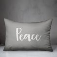 thumbnail image 2 of Creative Products Peace in Gray 14x20 Spun Poly Pillow, 2 of 2