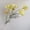 F005- Fluorescence Yellow, variant on Deep Burgundy Silk Flowers, Artificial Flowers for Decoration, Wedding Table Decor, Dining Room Floral Displays, 32 in Stems, 1 Pc