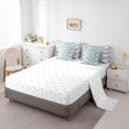 thumbnail image 3 of Erosebridal Cartoon Elephant Bedding Sets Twin Size,Triangle Geometry Comforter Sets with Sheets,Animal Decor,Reversible,Breathable,7-Piece, 3 of 5