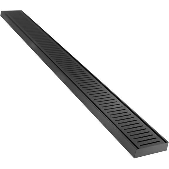 Lauxes 24-inch Linear Shower Drain - Midnight black Linear Shower Drain - Rustproofed shower drain - ALUMINIUM Linear shower drain