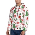 thumbnail image 3 of Picia Gnomes Merry Christmas Pattern Casual Men's Hoodie - Lightweight Hooded Sweatshirt with Kangaroo Pocket, Comfortable Pullover for Everyday, Travel-3X-Large, 3 of 7