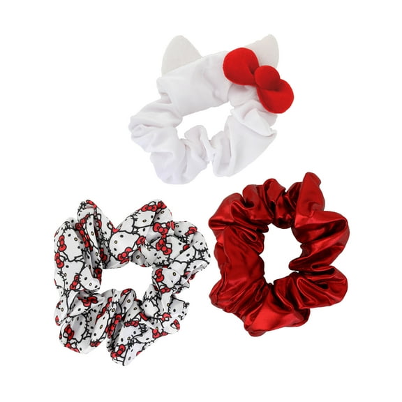 Sanrio Girl’s Hello Kitty 3-Piece Hair Scrunchies Set