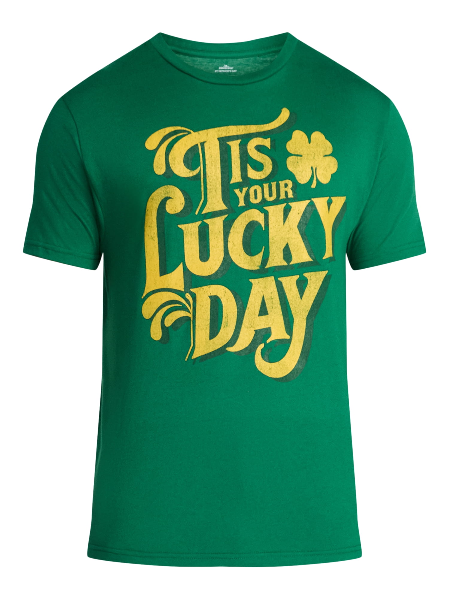 Saint Patrick's Day Men's Tis Your Lucky Day Graphic Tee by Way to Celebrate, Sizes XS-5XL