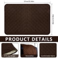 thumbnail image 4 of Dznils 3 Pcs Recliner Chair Headrest Cover Couch Arm Covers Sofa Furniture Protector, Coffee, 4 of 10