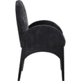 thumbnail image 4 of Pemberly Row Modern / Contemporary Black Fabric Dining Arm Chair, 4 of 9