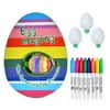 MAHAQI Diy Motorized Easter Egg Decorator Kit For Kids Children Game Eggs Gift 8 Colorful Markers Single Pack Girls Boys