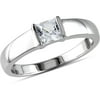 Men's 3/4 Carat T.G.W. Created White Sapphire Sterling Silver Wedding Band