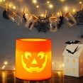thumbnail image 4 of SDJMa Halloween Pumpkin Lights,Halloween Pumpkin Electronic Candle Decoration, Bright Flickering Electric Flameless Candles for Halloween Decor Home Porch Fall Decorations(B), 4 of 5