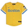 thumbnail image 2 of Toddler Nike Gold Boston Red Sox MLB City Connect Replica Team Jersey, 2 of 3